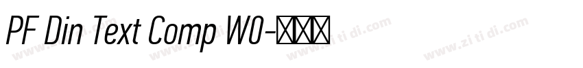 PF Din Text Comp W0字体转换